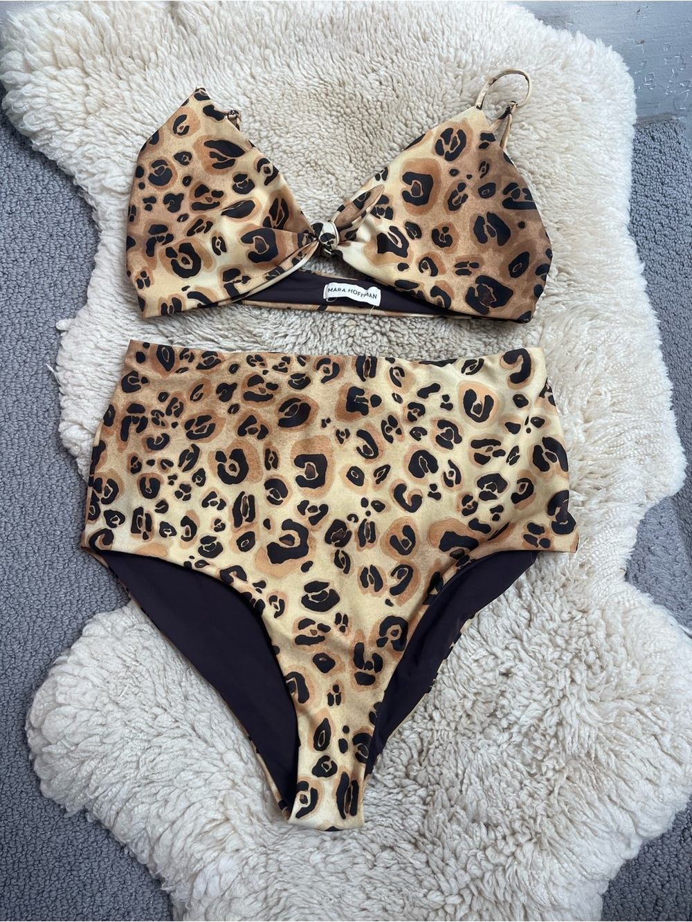 Mara Hoffman leopard bikini